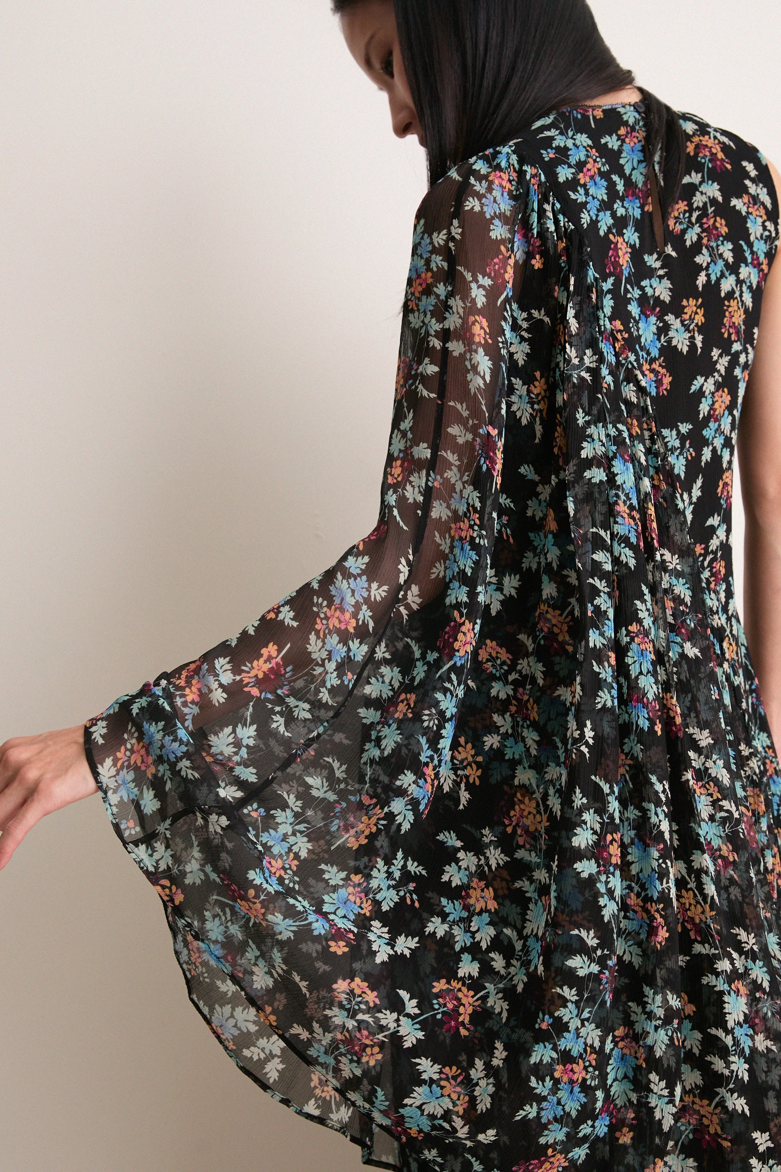 Nightshade Seraphina Silk Draped Dress