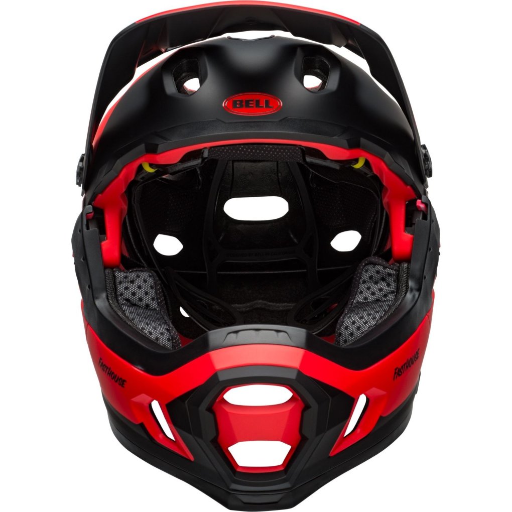 Bell Super DH Spherical Helmet - matt/gloss red/black fasthouse