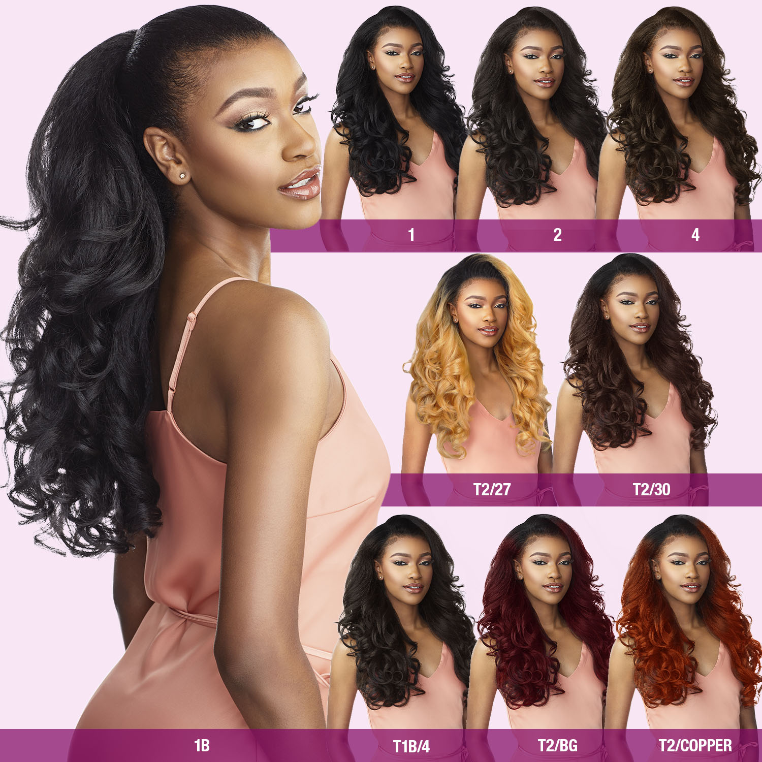 Sensationnel Half Wig Instant Weave Drawstring Cap IWD 3
