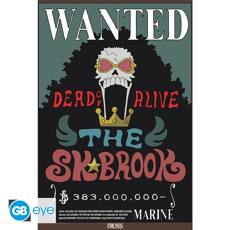 ONE PIECE Poster Wanted Brook Wano (52x38cm)