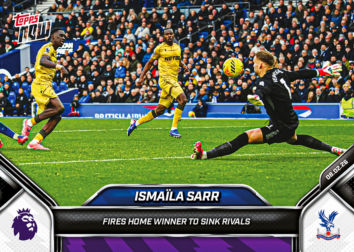 Ismaïla Sarr - 2025-26 Premier League Topps NOW® - Card 133 - PR: 146