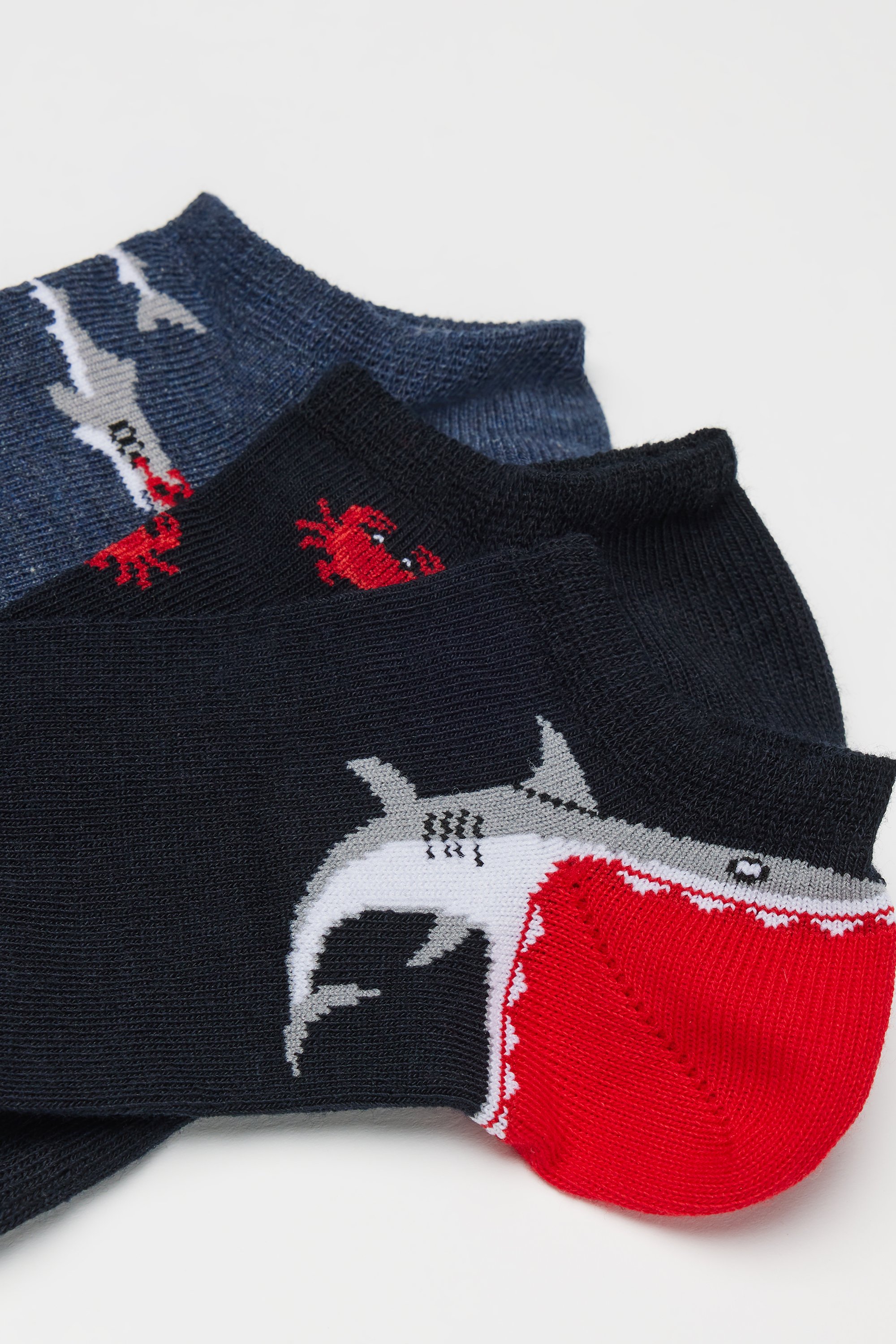 3 Pairs of Baby Patterned Cotton Socks