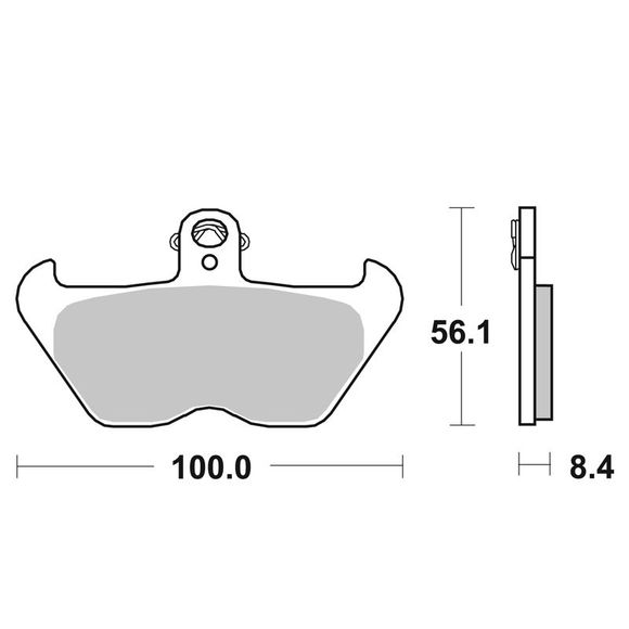 SBS 703HS Sinter Metal Brake Pads - FrontRef: 703HS / 703070