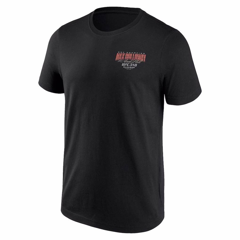 UFC Max Holloway 318 BMF Champion T-Shirt - Black - Mens