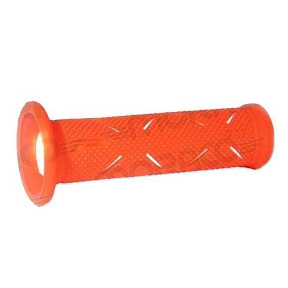 Progrip 717 FLUO Handlebar Grips - Universal - White / OrangeRef: PRG0092