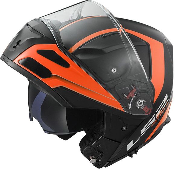 Casque modulable LS2 FF324 - METRO - EVO RAPID - Noir / OrangeRef : LS0448