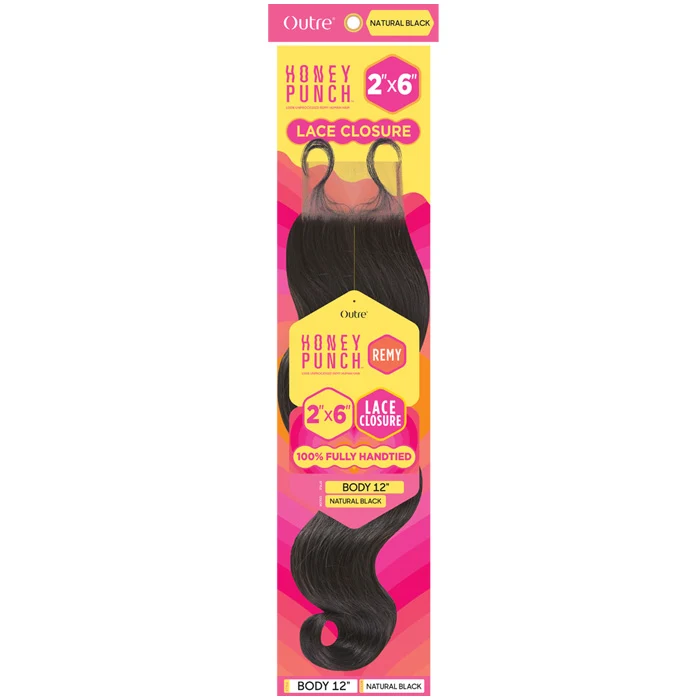 Outre Honey Punch 100% Unprocessed Remy Human Hair 2x6