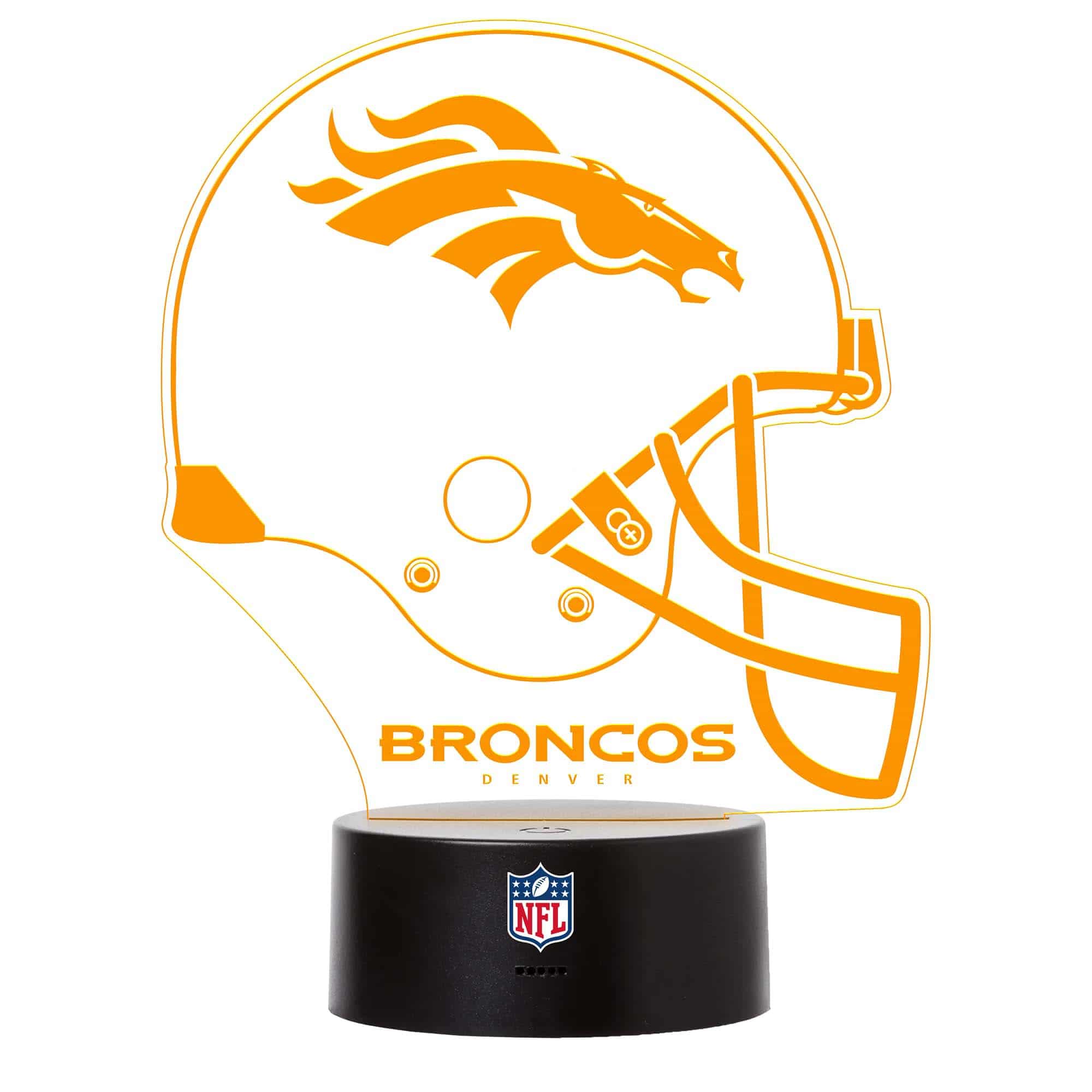 Denver Broncos NFL Helmet LED Sign