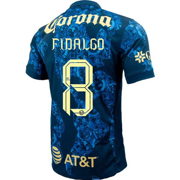 Club America Fidalgo Away Jersey w/ Liga MX C24 Patch 24/25 (Valerian Blue/Lemon Chiffon)