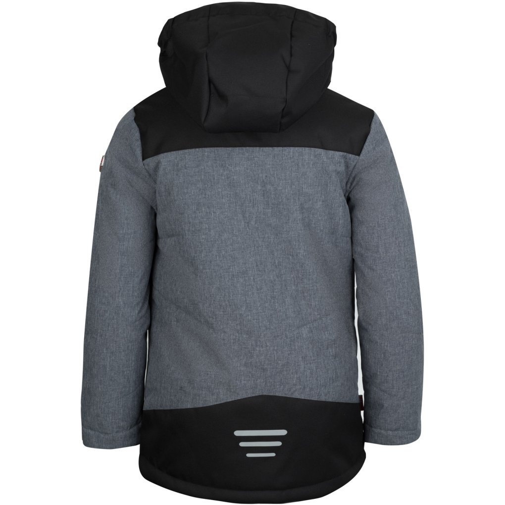 Trollkids Norefjell Jacket Kids - Grey Melange/Blue