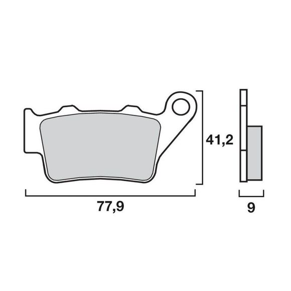 Plaquettes de freins Brembo Sinter ArrièreRef : 07BB0258