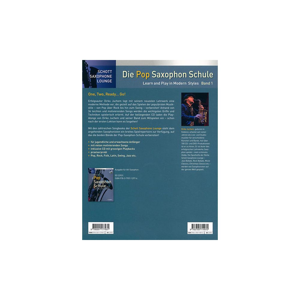Schott Pop Saxophone Schule 1 T