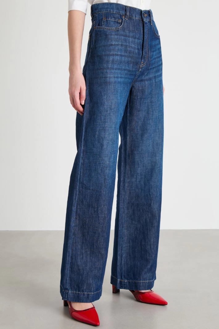 Wide-leg jeans - BLUE