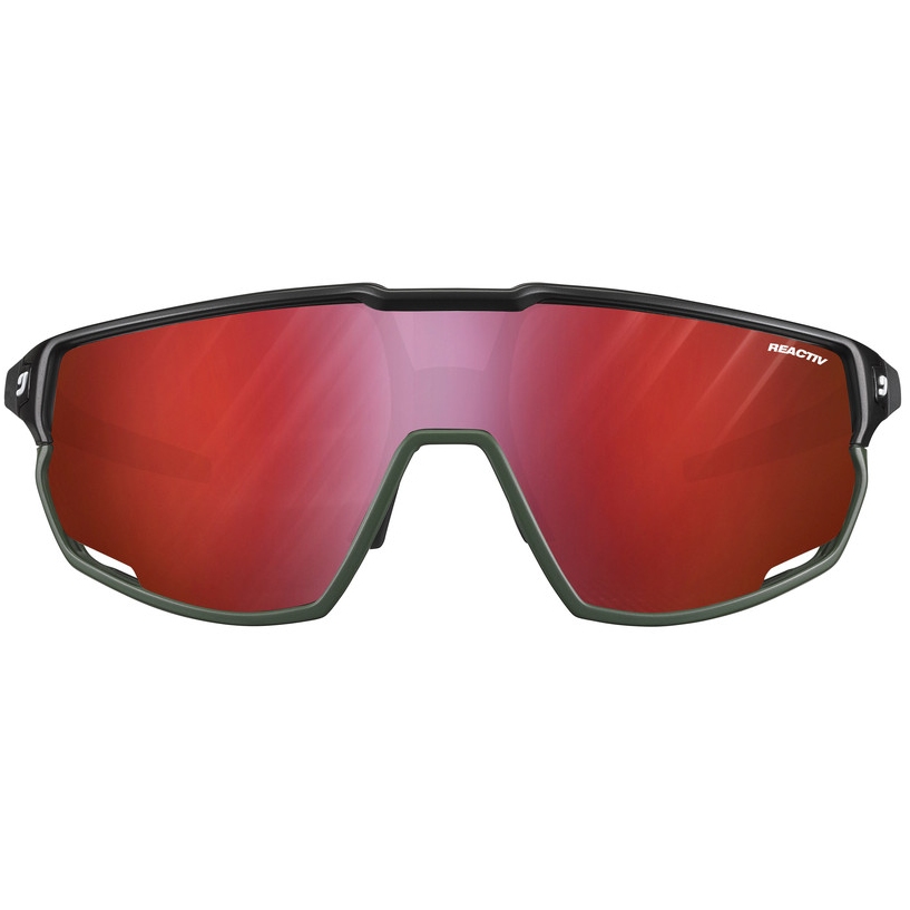 Julbo Rush Sunglasses - Black/Khaki - Reactiv 0-3 High Contrast