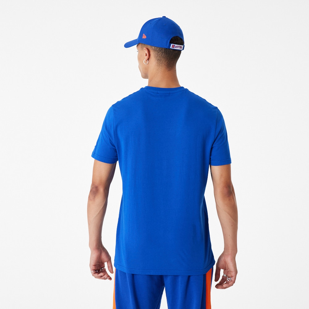 New York Knicks Color New Era Oversized NBA T-Shirt Blue