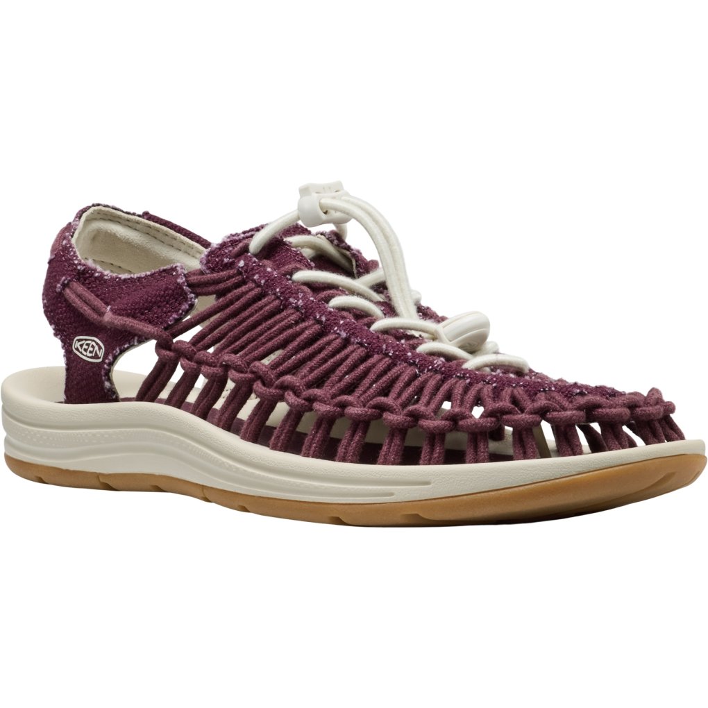 KEEN Uneek Canvas Sandals Women - Fig/Birch