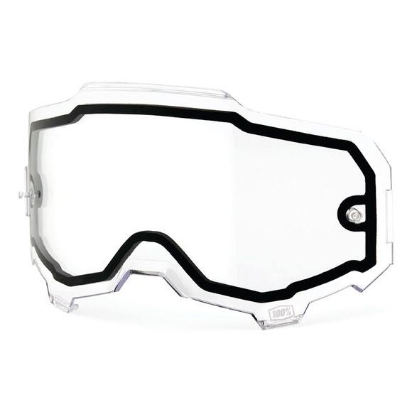 Mask screen 100% armega - dual pane - anti-fog - colorlessRef: CE1162
