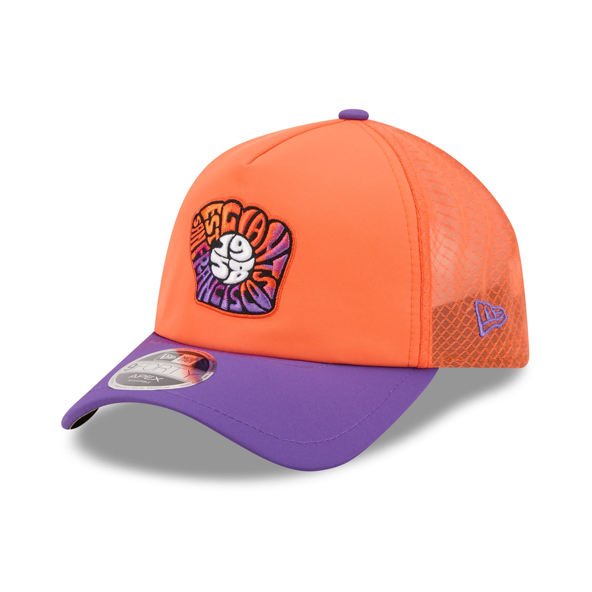San Francisco Giants 2026 MLB City Connect 9FORTY APEX Trucker Cap Orange