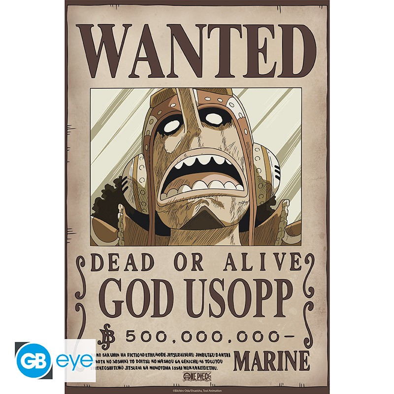 ONE PIECE Poster Wanted Usopp Wano (52x38cm)