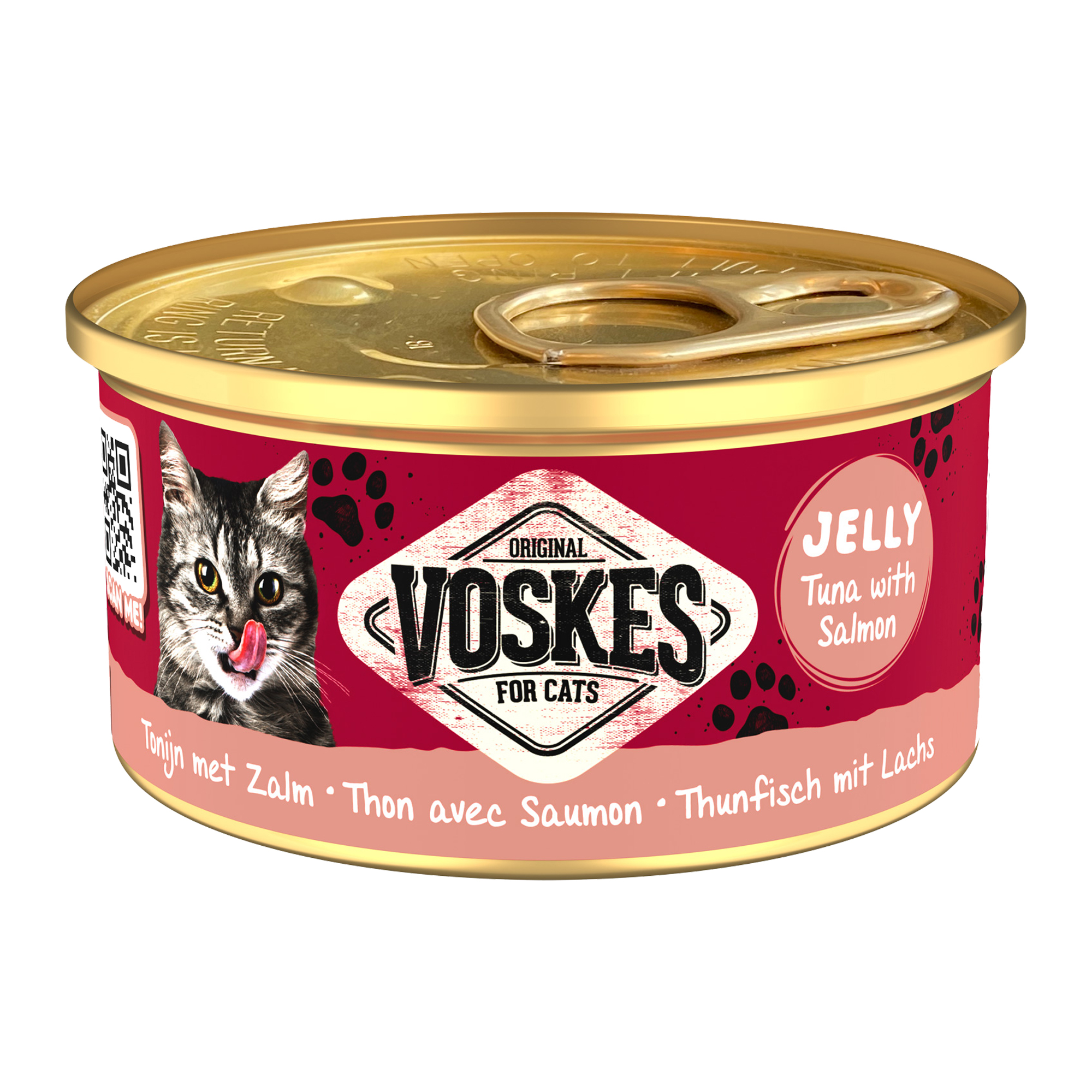 Voskes Jelly Cat Food -  Tuna and Salmon - 24 x 85 g