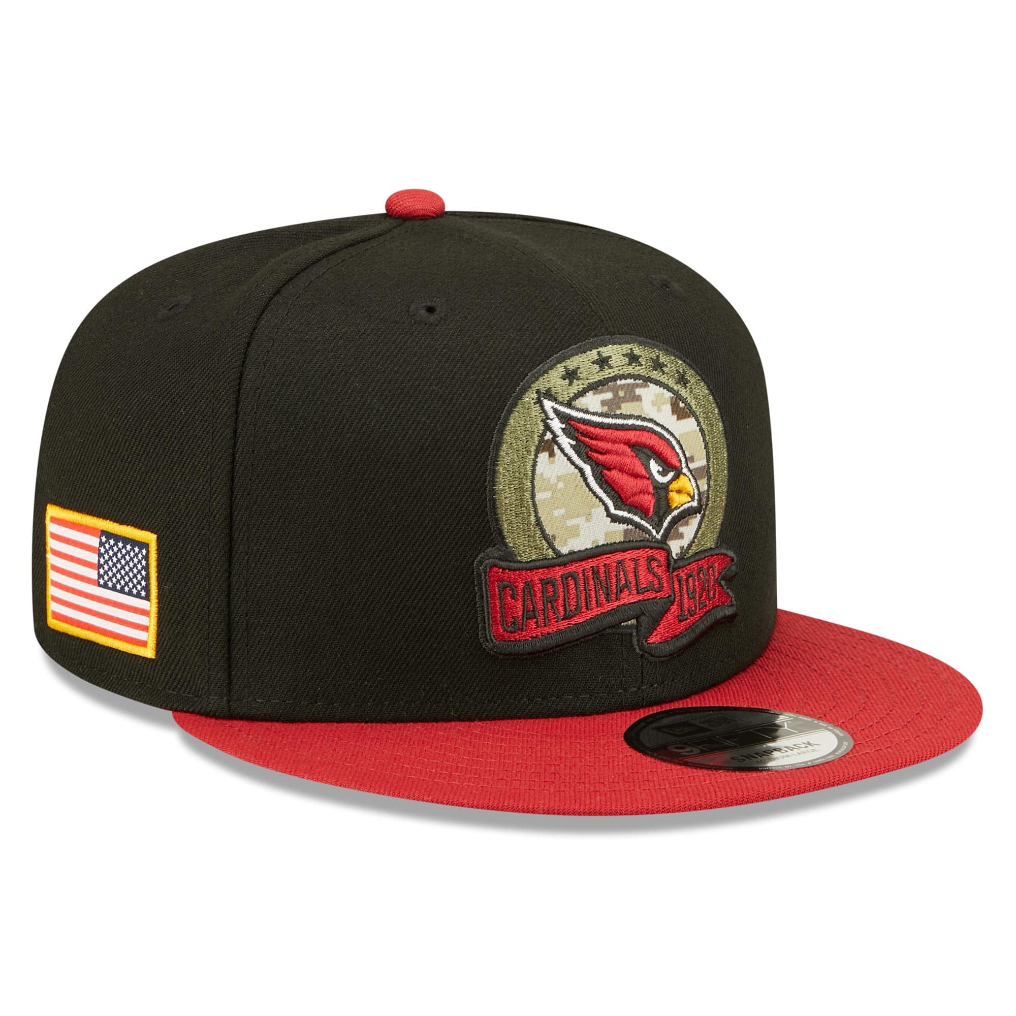 Arizona Cardinals 2022 NFL On-Field Salute to Service New Era 9FIFTY Snapback Cap