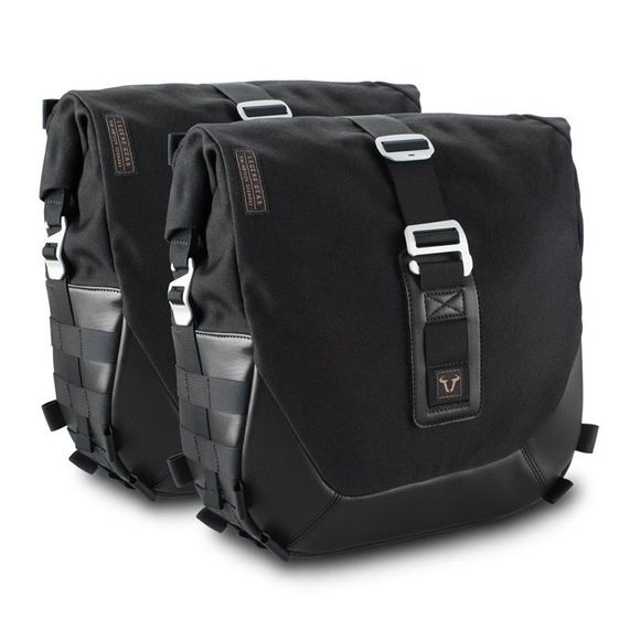 SW-MOTECH LEGEND BLACK saddlebags (2 x 9.8 liters) WITH SUPPORT - BlackRef: bc.hta.07.512.20500