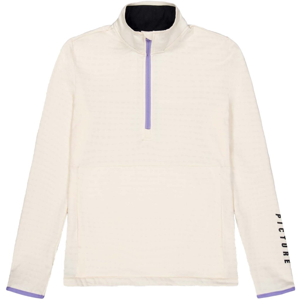 Picture Bake 1/4 Grid Fleece Pullover Women - Vanilla