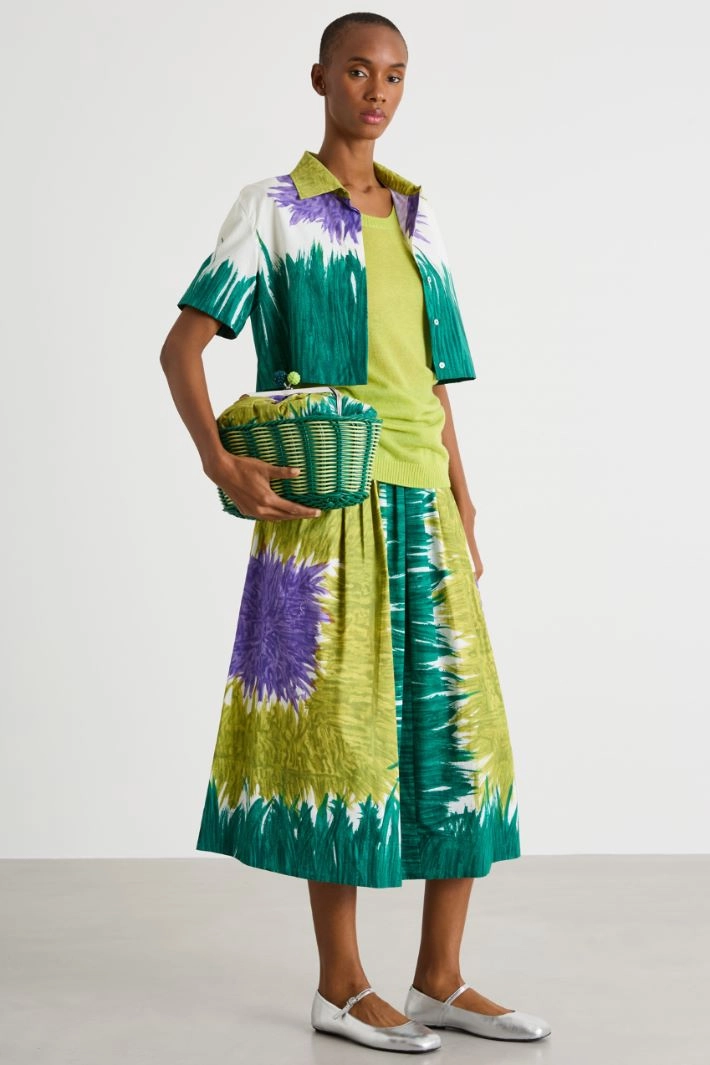 Knit T-shirt - LIGHT GREEN