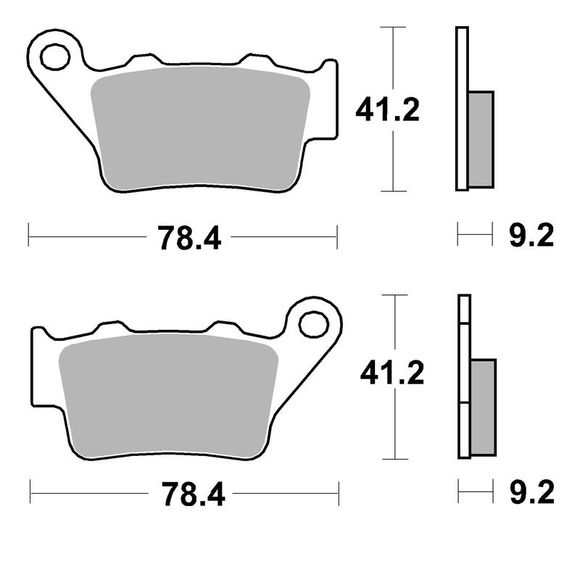 SBS 675SI Sintered Metal Racing Rear Brake PadsRef: 675SI / 675030