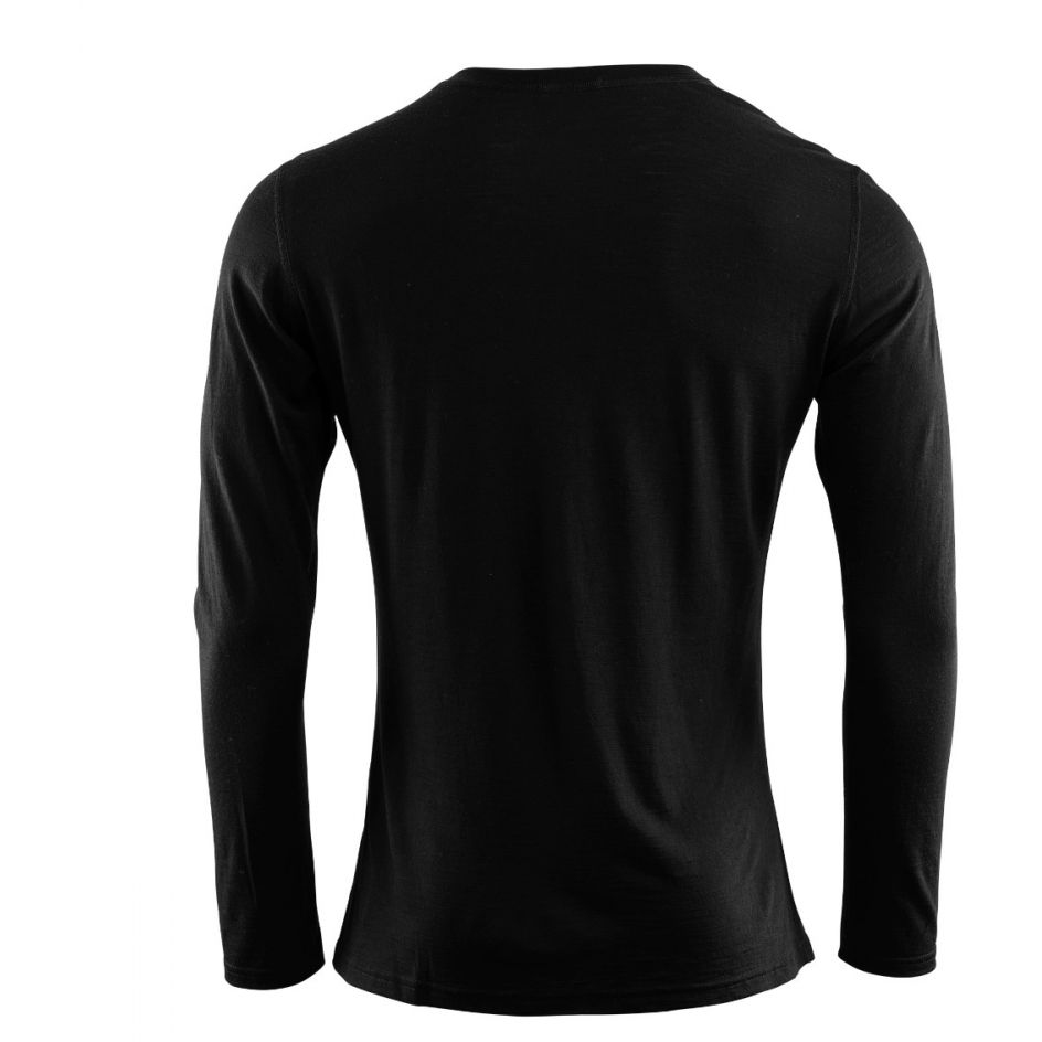 Aclima Lightwool 140 Undershirt Long Sleeve Men - jet black