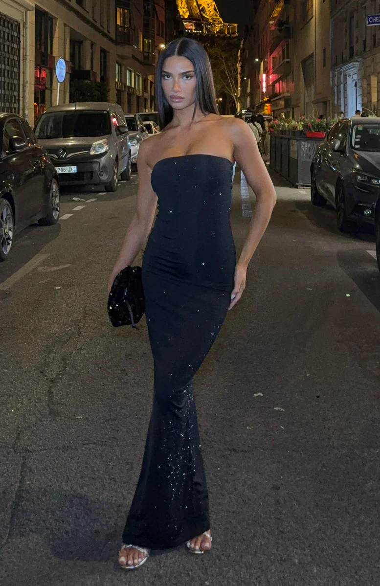 Platinum Maxi Dress Black