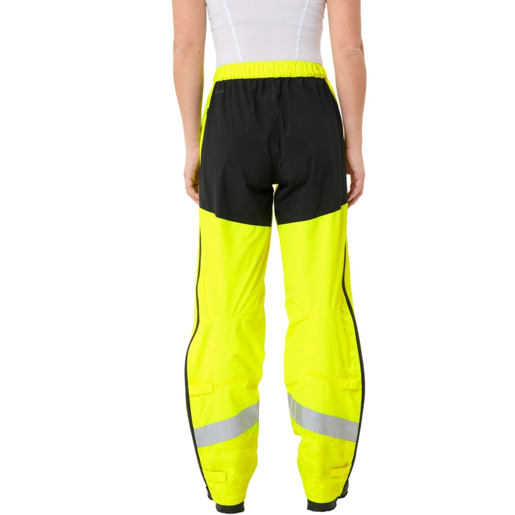 Vaude Luminum Rain Pants Women - neon yellow