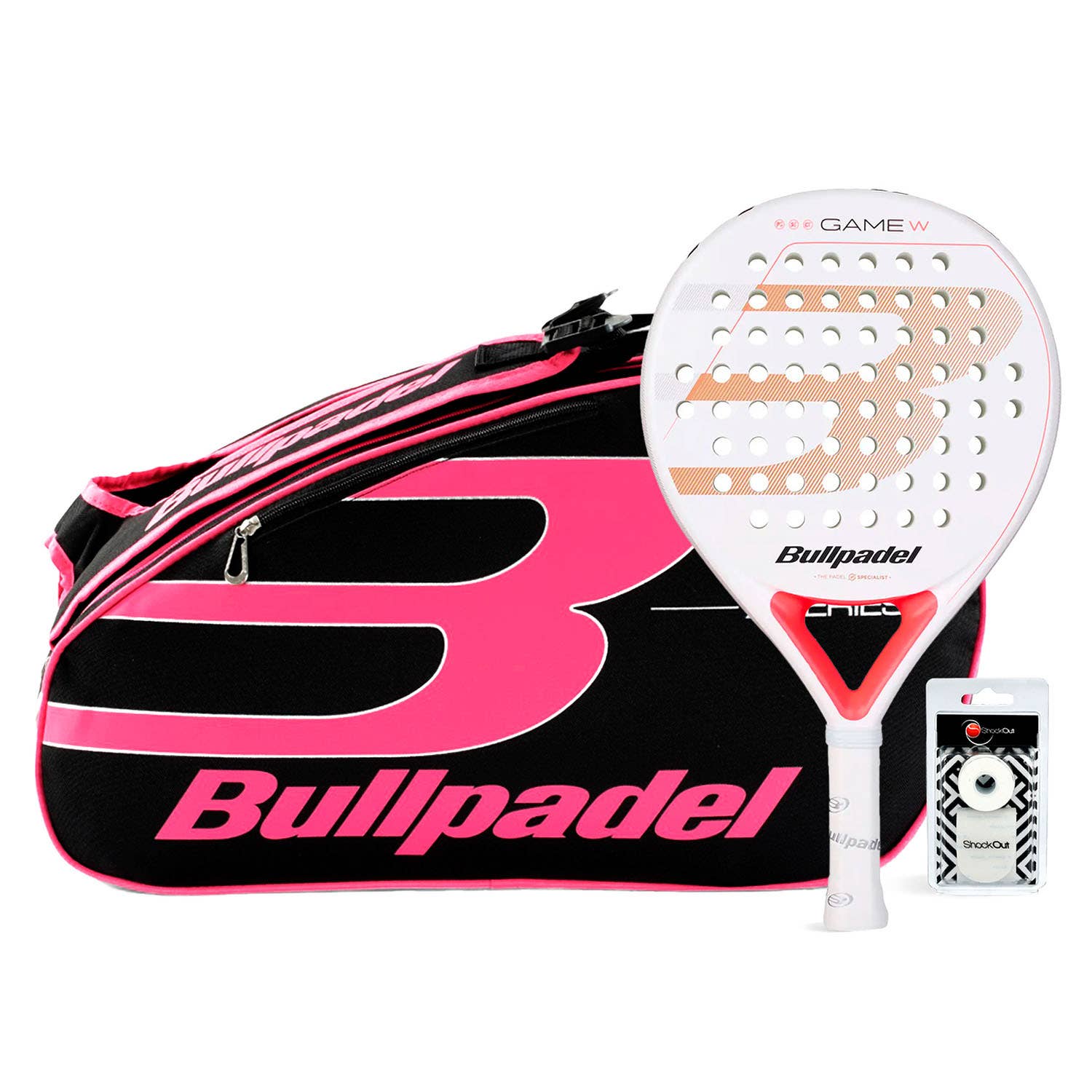 PACK BULLPADEL GAME WOMAN PADEL BAG X-SERIES PINK