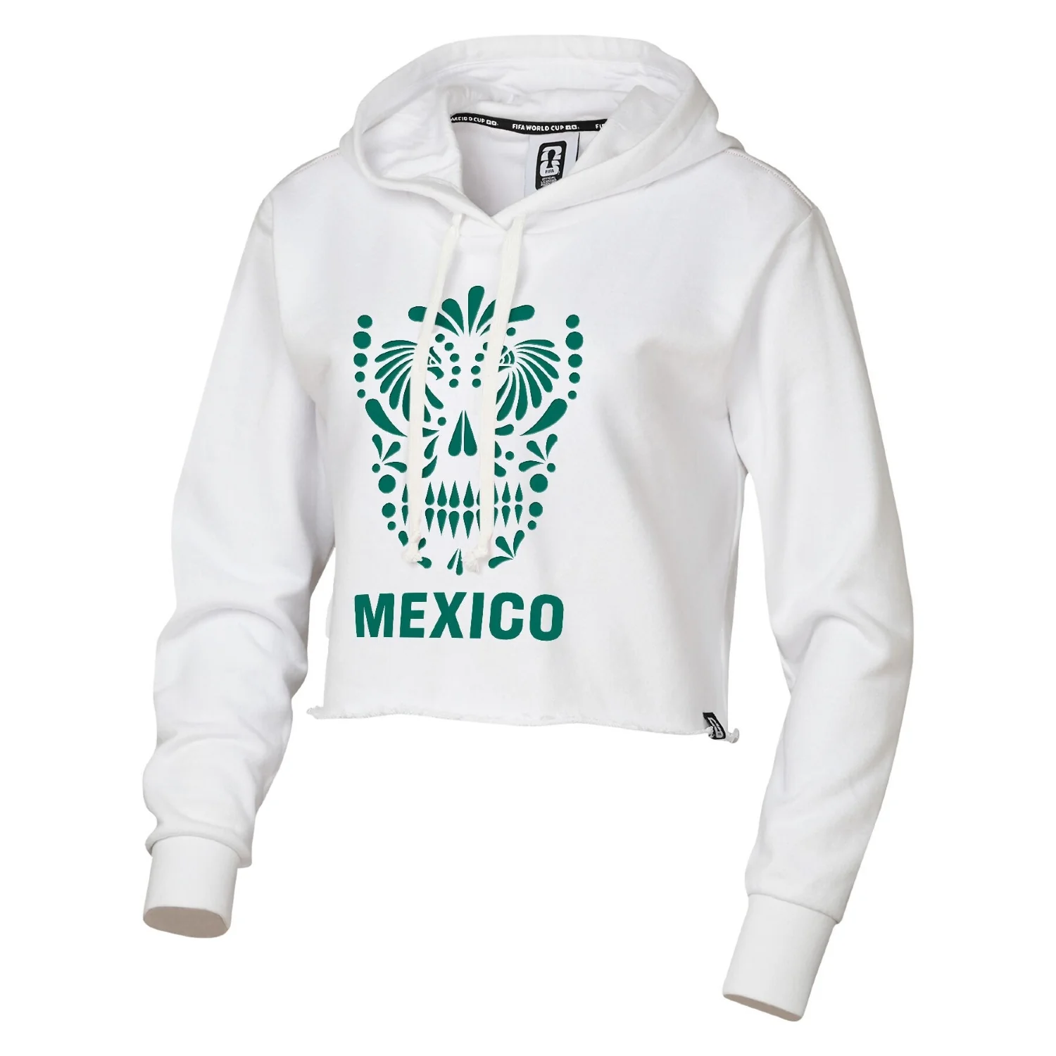 2026 Soccer Fan Collection Mexico Crop Hoodie - Women's
