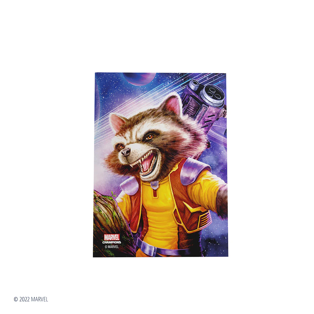 Marvel: Champions Fine Art Sleeves  – Rocket Raccoon
