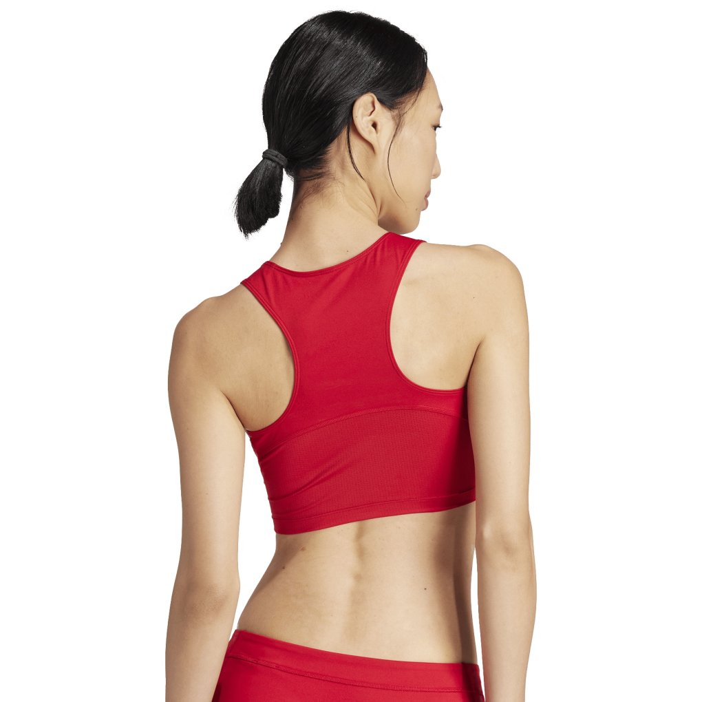 adidas Adizero Essentials Running Crop Top Women - team power red IY5509
