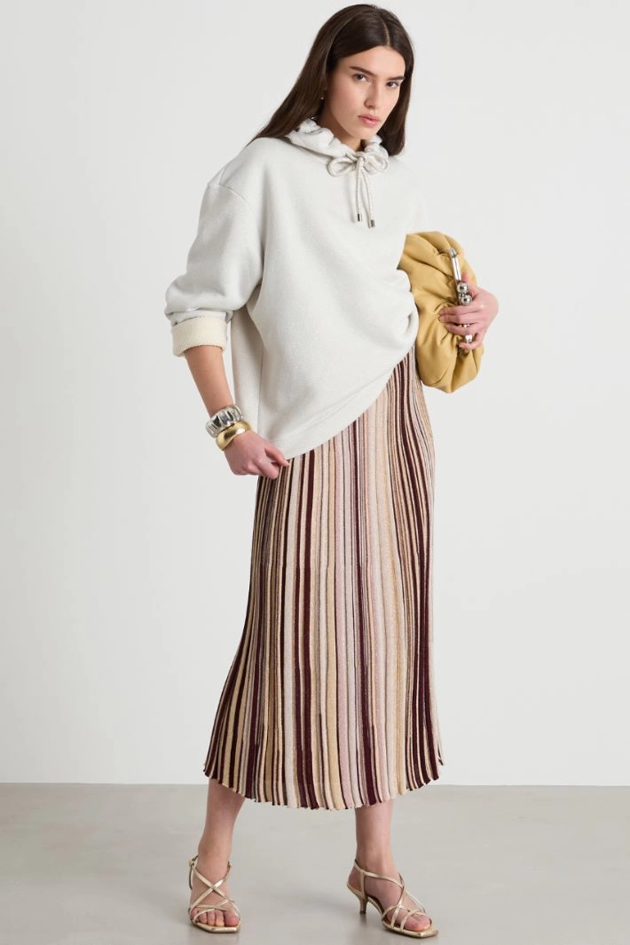 Hooded sweatshirt - WHITE