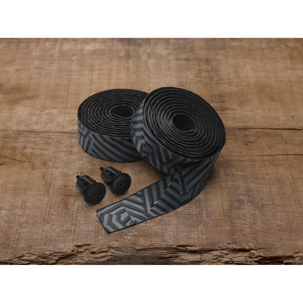PRO Pioneer Handlebar Tape - Team | PU (3D embossed) - black/grey