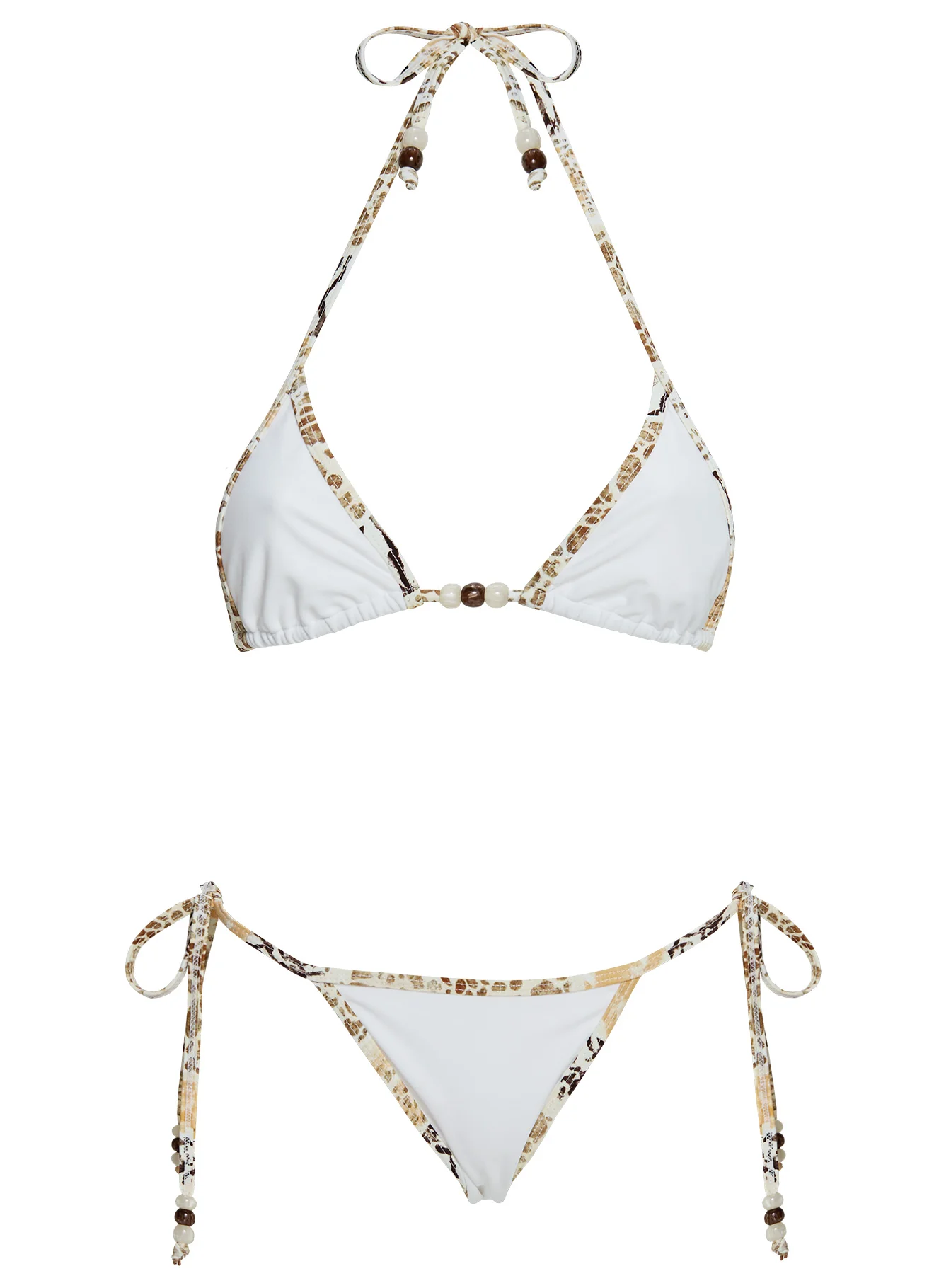Beasley Tie Side Bikini Bottoms White / Animal Multi