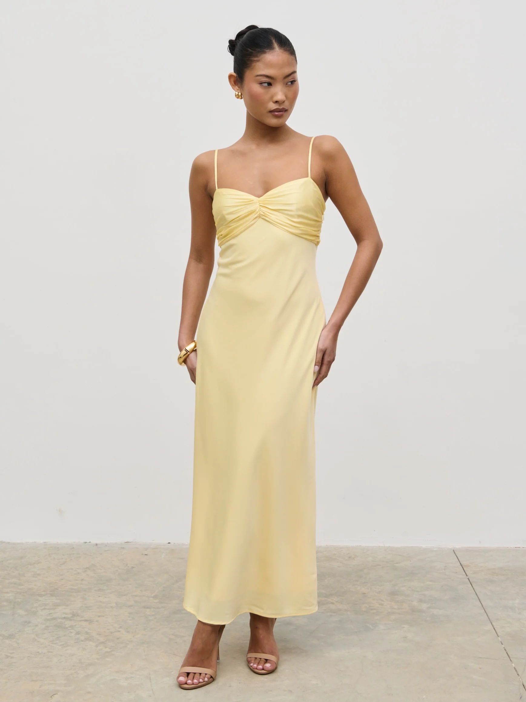Joely Midaxi Dress - Lemon