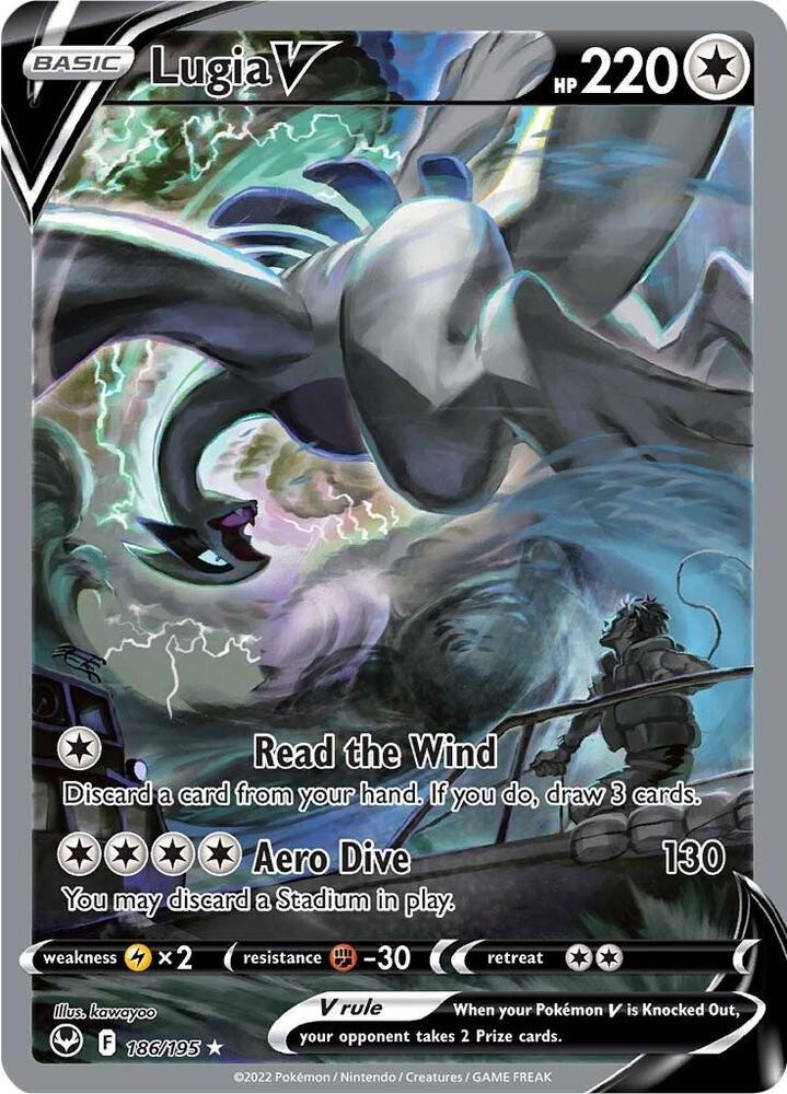 Pokemon SWSH12: Silver Tempest 186/195 Lugia V (Alternate Full Art)