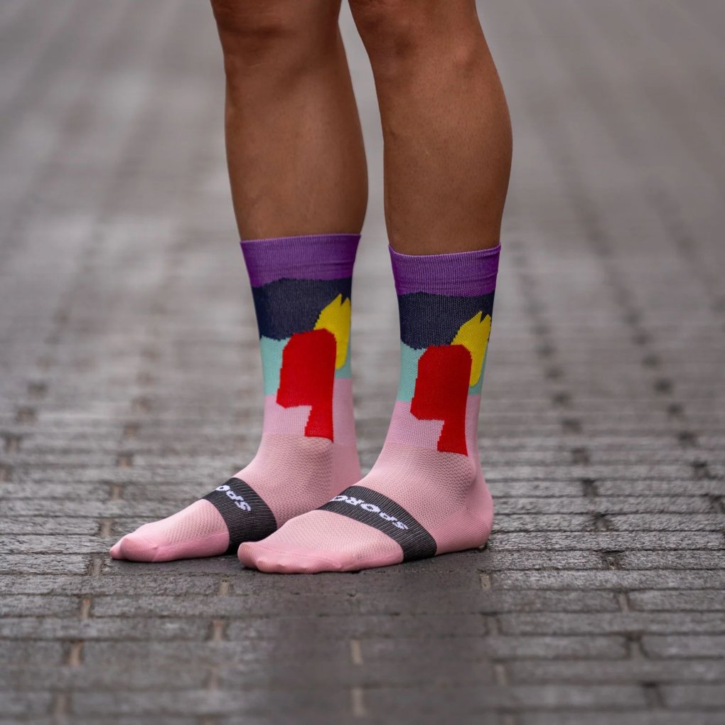 SPORCKS Cycling Socks - Alsace Pink