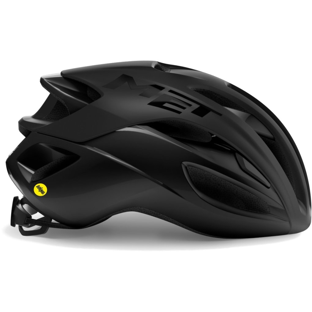MET Rivale MIPS Road Helmet - Black / Matt Glossy