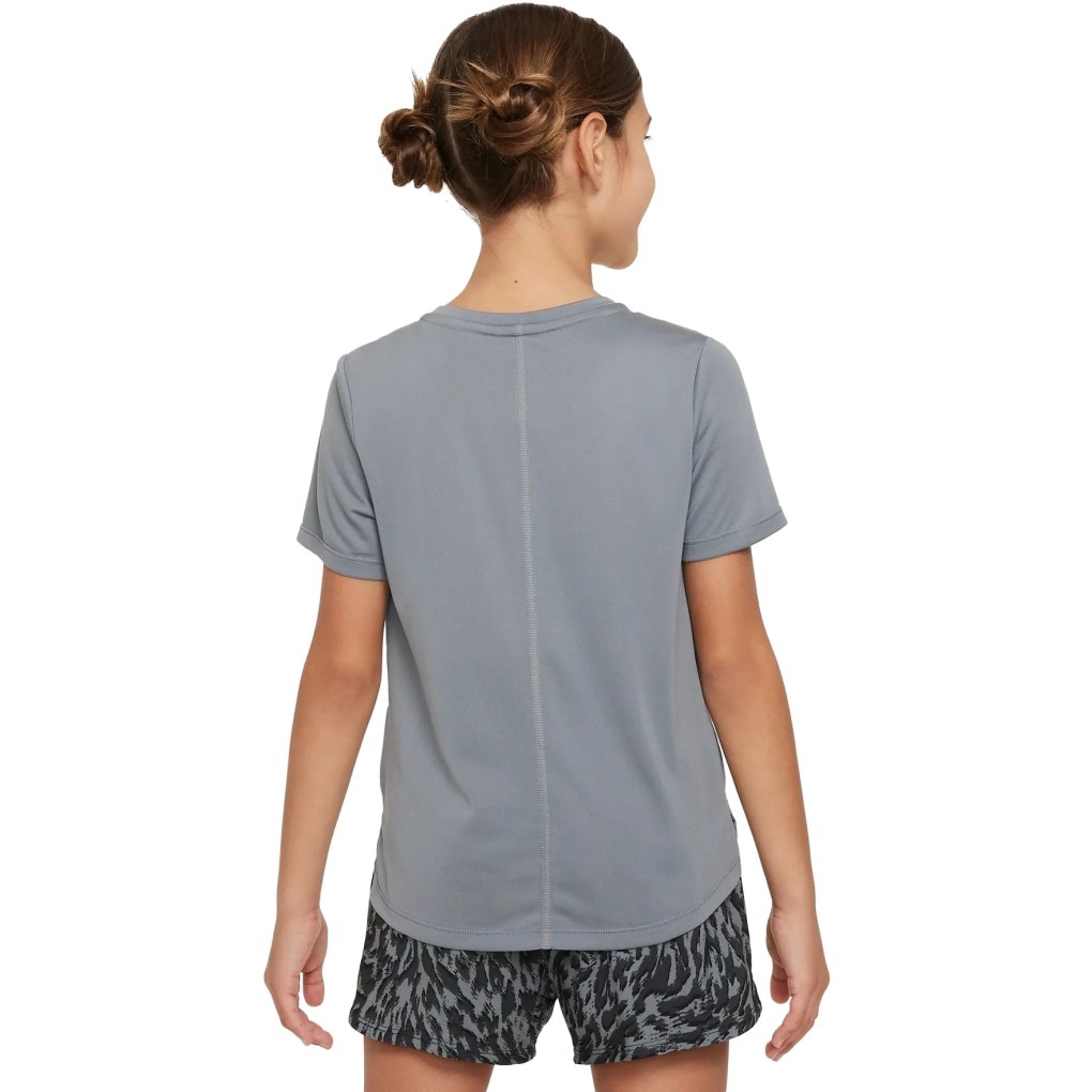 Nike One Short Sleeve Top Kids - smoke grey FN9019-084
