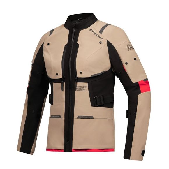 Veste Moto Ixon M-SKEID LADY - Beige / NoirRef : IX1922