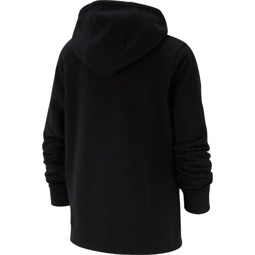 Nike Sportswear Club Full-Zip Hoodie Big Kids - black/black/white BV3699-010