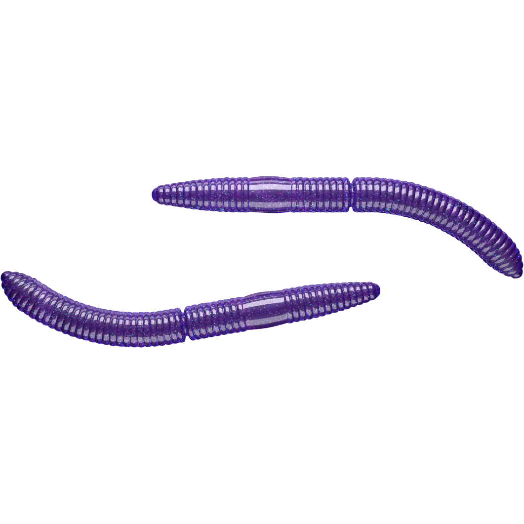 Libra Lures Fatty D´Worm (Purple White Glitter)