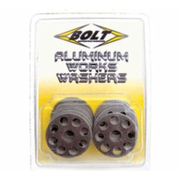 Aluminum drilled Bolt washer x10 UniversalRef : BOLT0004 / 1061546