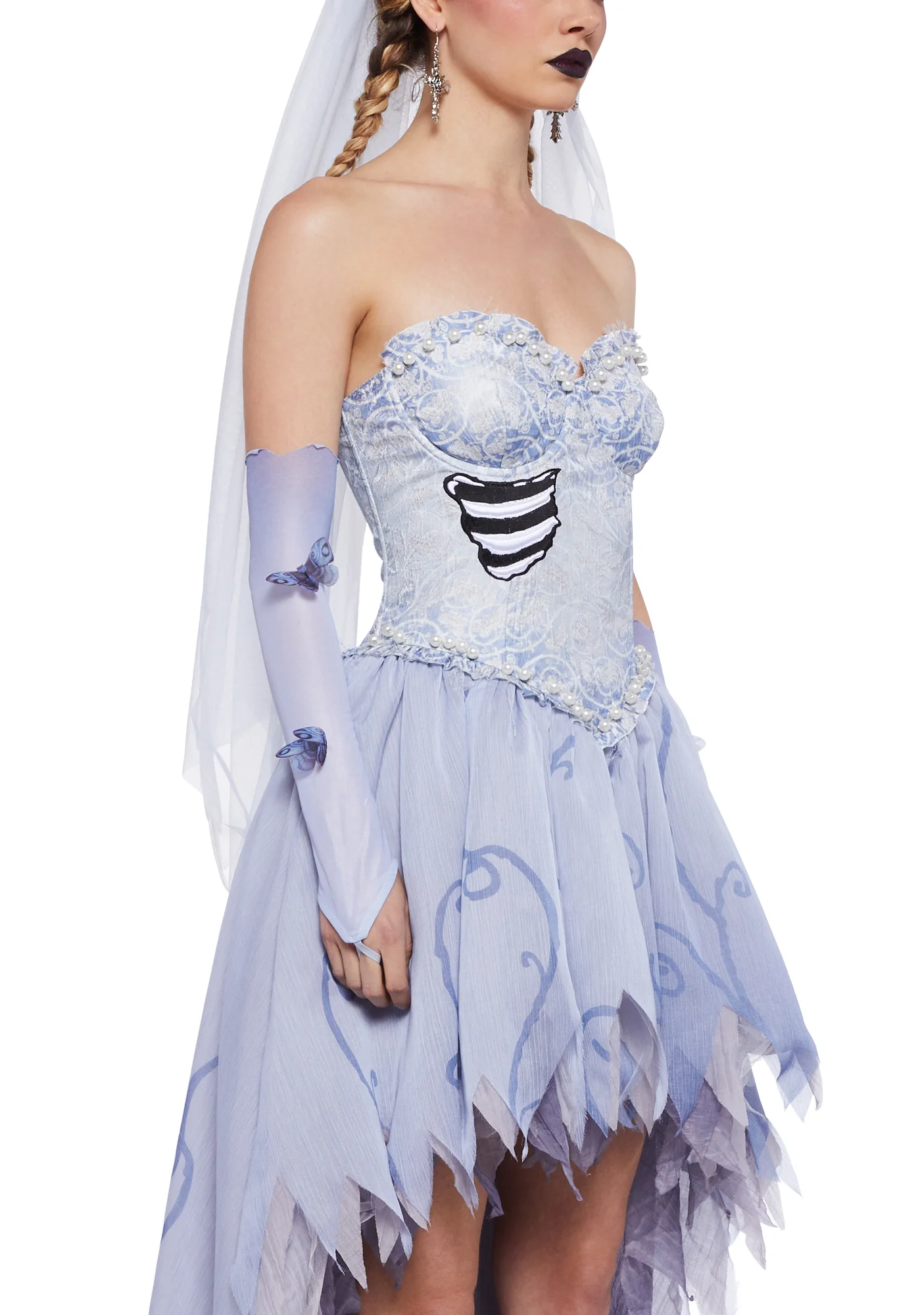 Moonlit Glow High-Low Dress