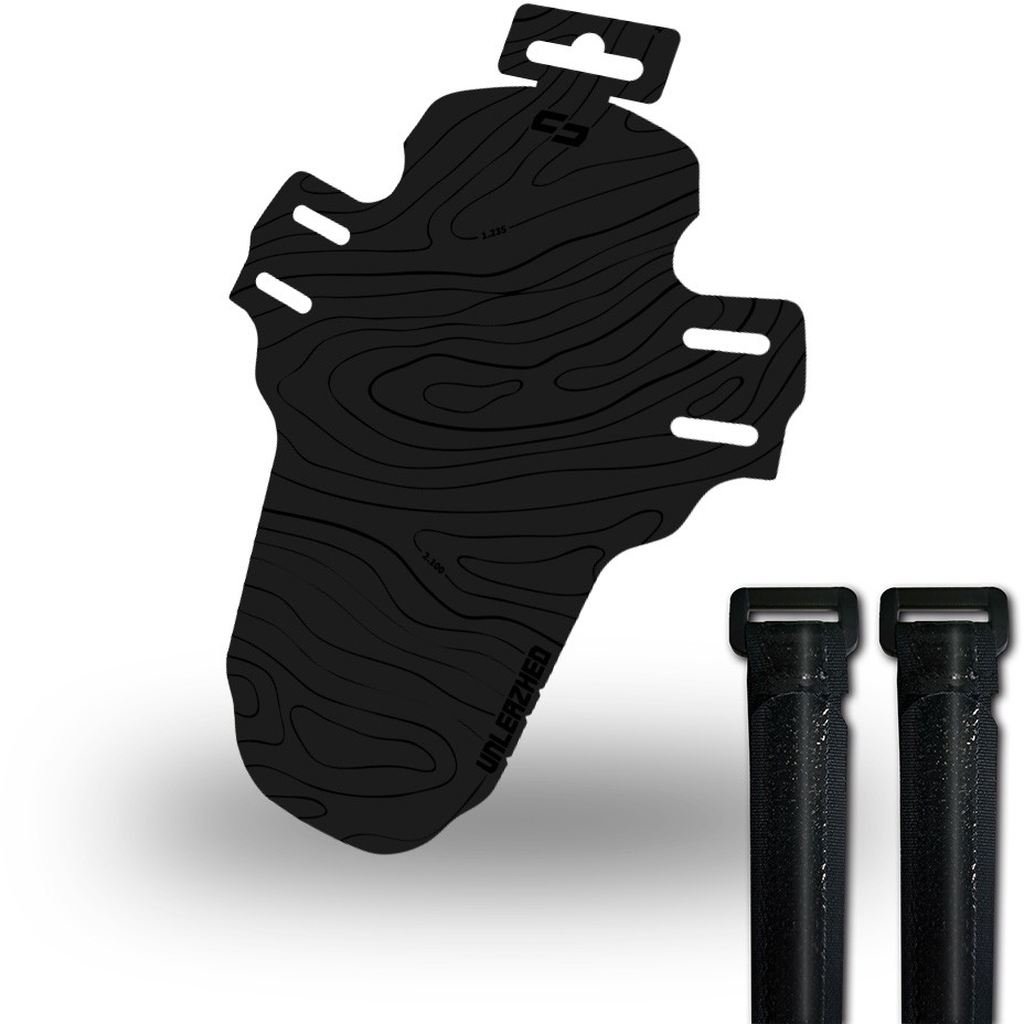 Unleazhed Unsplash Gravelbike MG01 Mudguard - Topolines Black